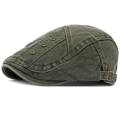 Male Female 100% Cotton Ivy Flat Cap Unisex Spring Adjustable Beret Cap
