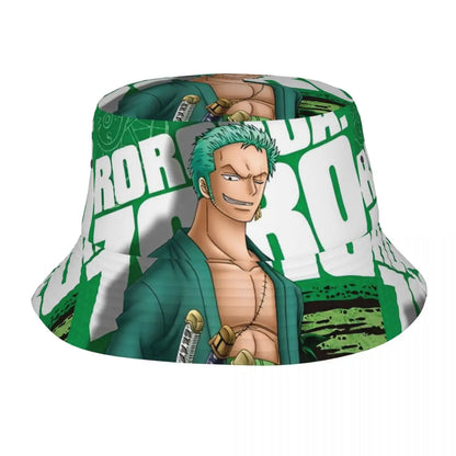 Japan Anime Zoro Luffy Skull Bucket Hats for Women Men Summer