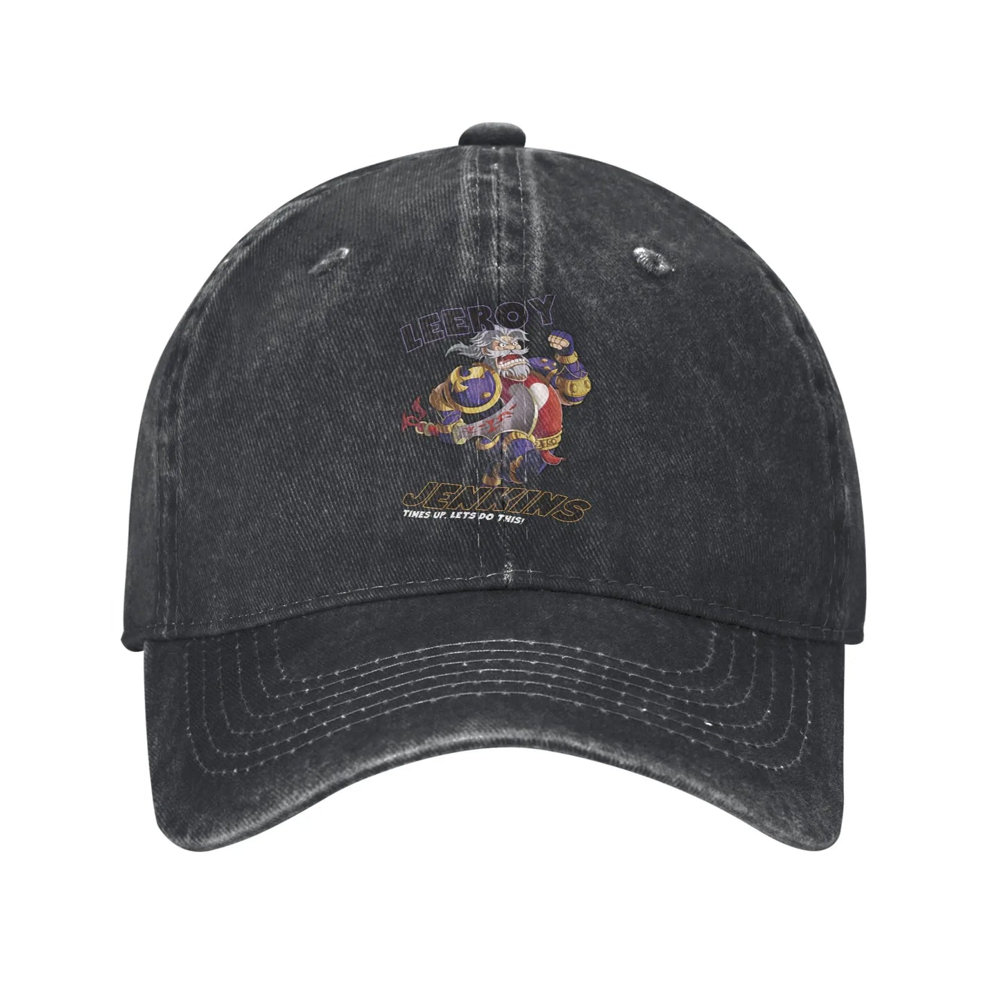 Retro Leeory Jenkins Baseball Cap Unisex Distressed Denim Snapback Hat