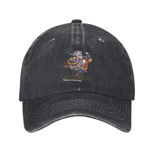 Retro Leeory Jenkins Baseball Cap Unisex Distressed Denim Snapback Hat