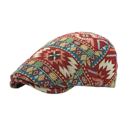 Spring Summer Dopamine Plaid Beret Duck Tongue Forward Hat