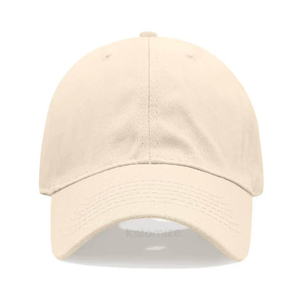 Custom Text Logo Embroidery Vintage Washed Cotton Baseball Cap