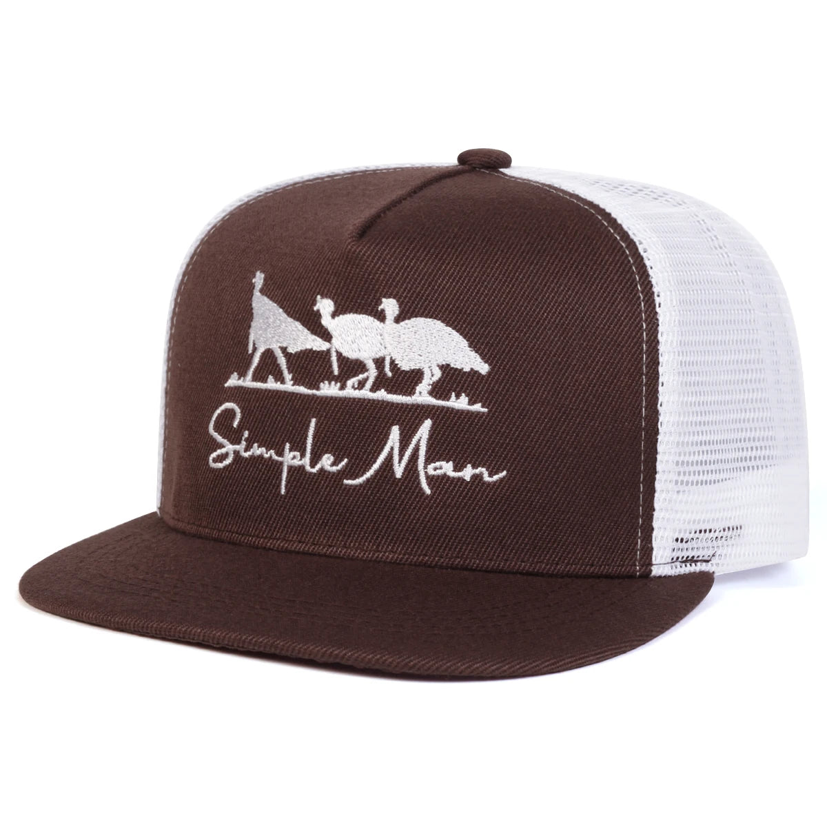Unisex Simple Man Letter Embroidery Hip-hop Net Hats Spring Summer Snapback Cap