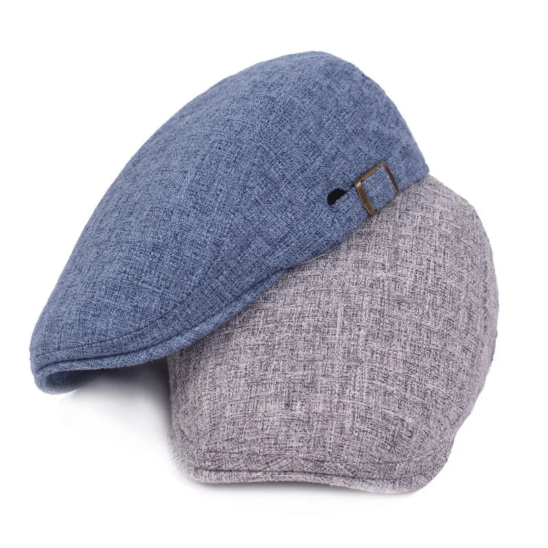2026 New Summer Thin Double Breasted Beret Fashion Men