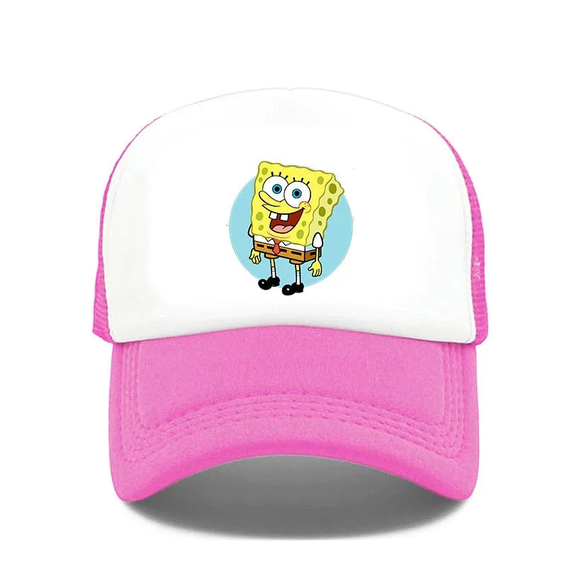 Fashion Cute SpongeBobs Print Baseball Cap Cartoon Men Women Summer