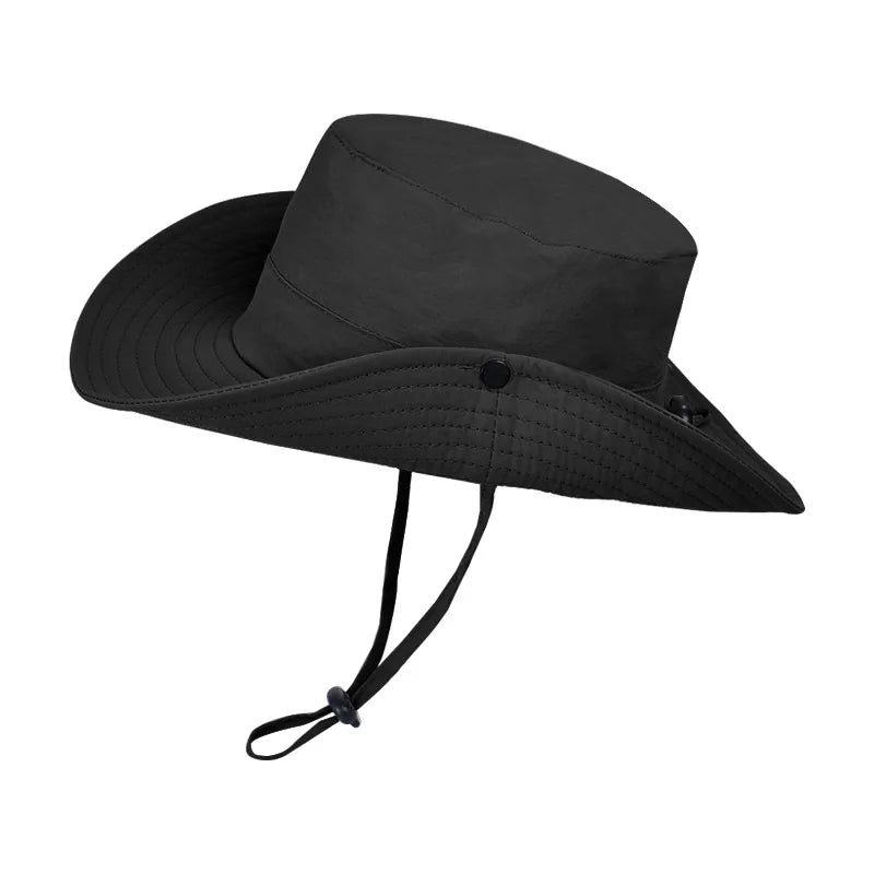 New Custom Logo Men Quick Drying Bucket Hats Fisherman Cap