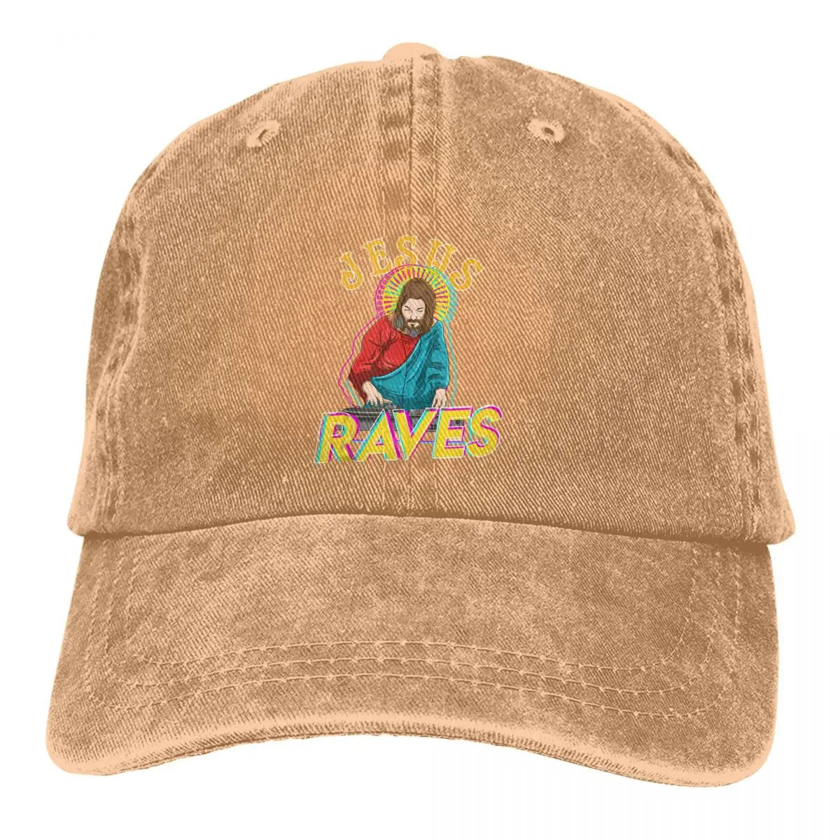 Raves Funny EDM Music Festival Party Christian DJ Gift Tank Top Baseball Cap Men Hats Women