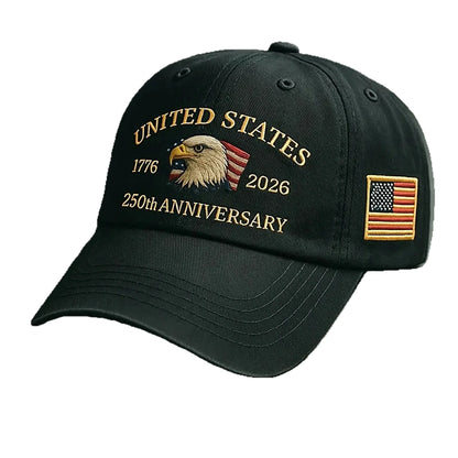250th Anniversary Hat USA Patriotic Baseball Caps