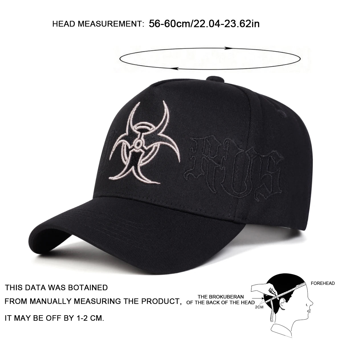 Unisex Personality Embroidery Baseball Caps Spring And Autumn