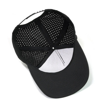 New Five-Ply Laser Perforated Quick-Drying Cap Breathable Sports Visor Cap