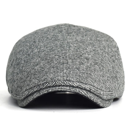 Autumn Winter Thick Warm Newsboy Caps Men Women Soft Beret Hat