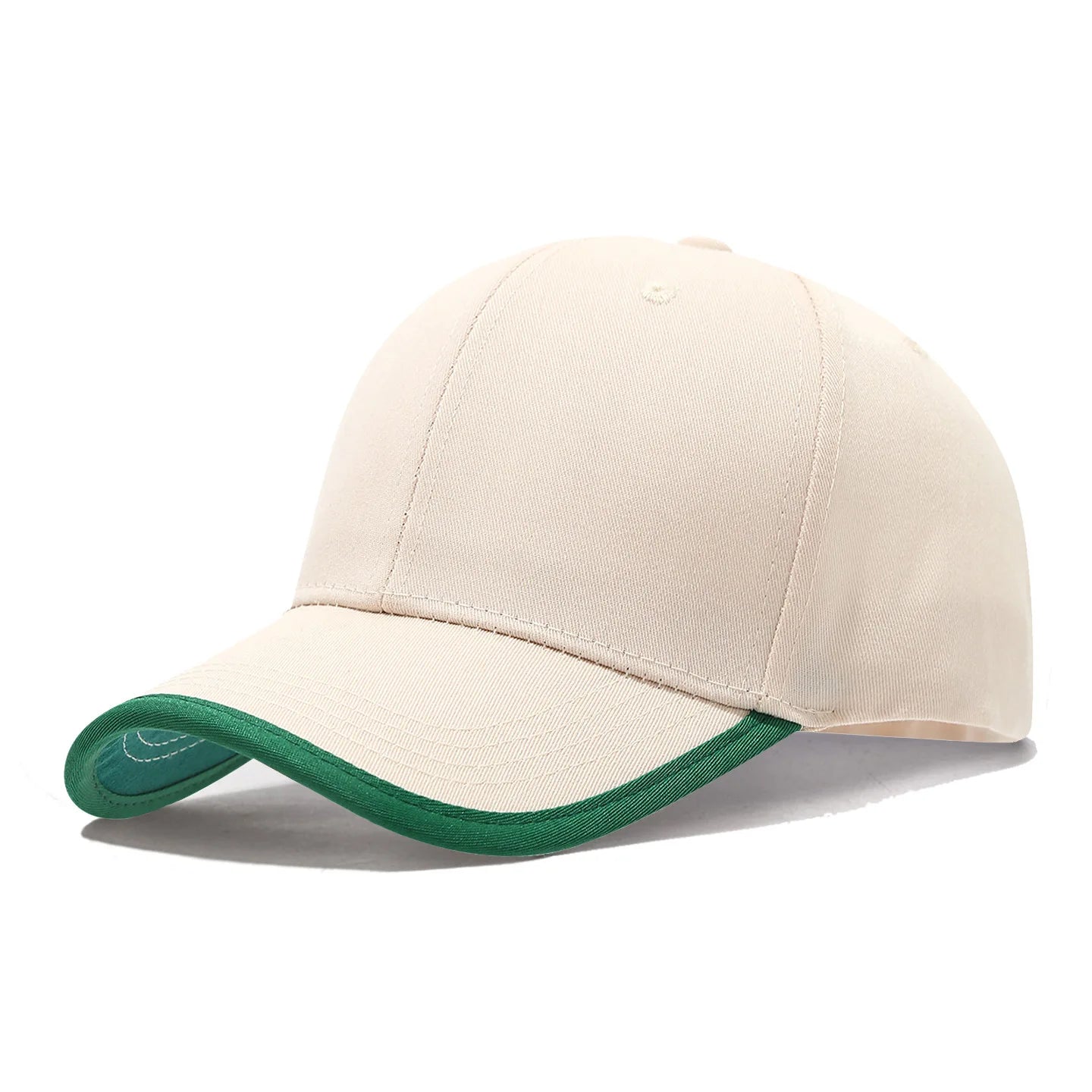 New Baseball Cap With Cotton Brim And Color Blocking Work Caps
