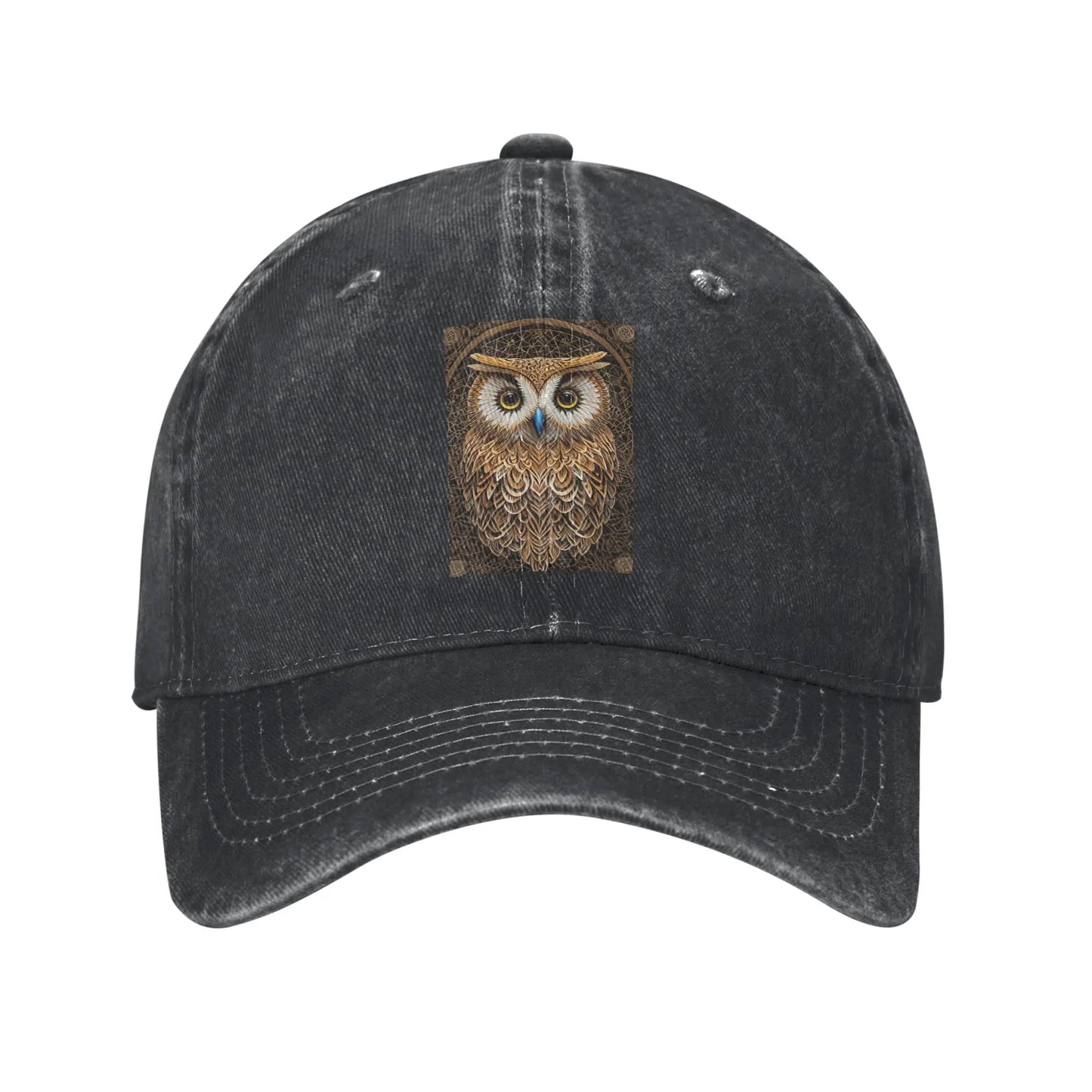 Owl Beliefs Print Baseball Caps Snapback Denim Hats