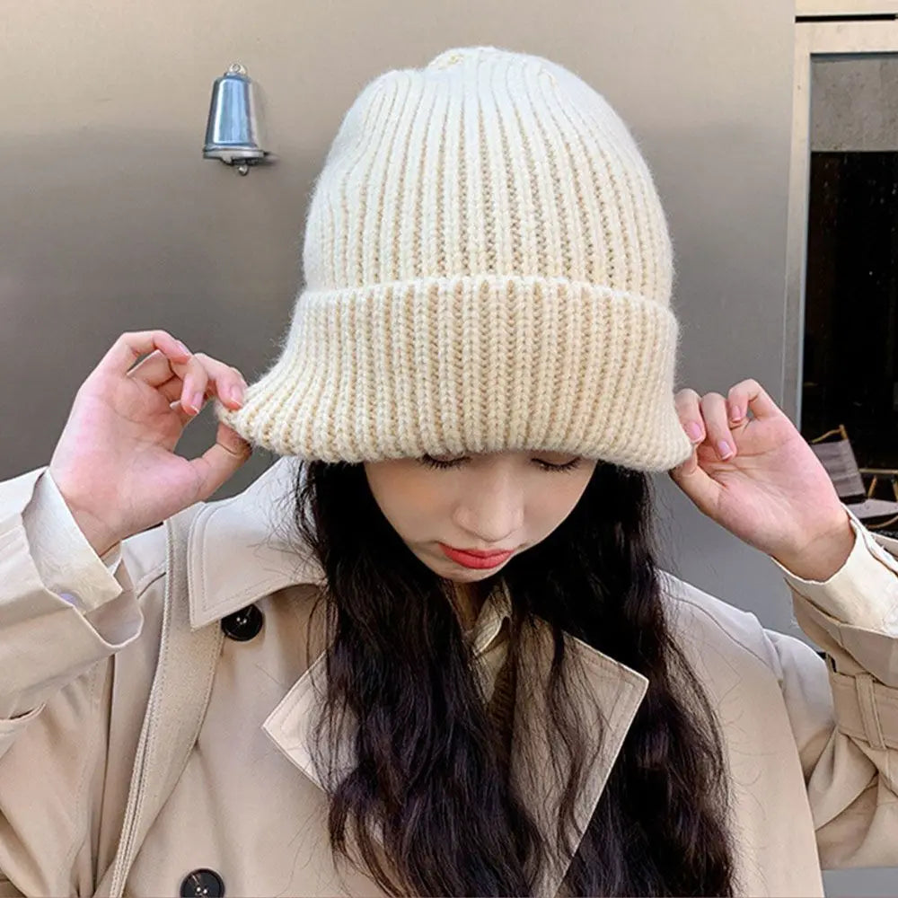 High Quality Multi Colors Knitted Beanies Solid Cute Woman/Men