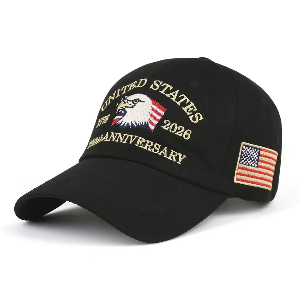 Outdoor Sports Baseball Cap Embroidery American Eagle Head 250th Anniversary Cap Shade Cap