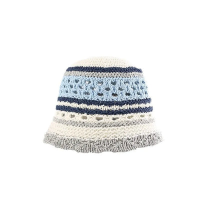 Popular Wide Brim Striped Bucket Hat