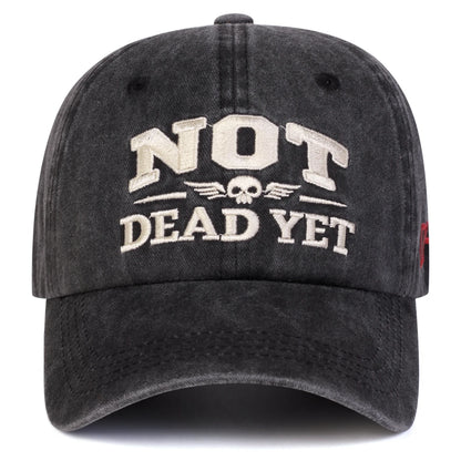 Unisex Not Dead Yet Embroidery Wash Baseball Caps Spring Autumn