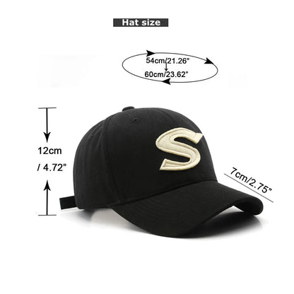 Baseball Cap S Letter Cap Sun Hat Spring Autumn Baseball Cap Breathable Outdoor Leisure Hats