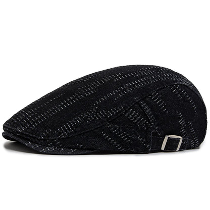 Denim Vintage Berets Men Women Newsboy Cap Summer Casual Cotton