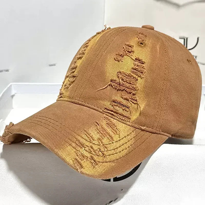 New Ripped Rimmed Baseball Hats For Men And Women