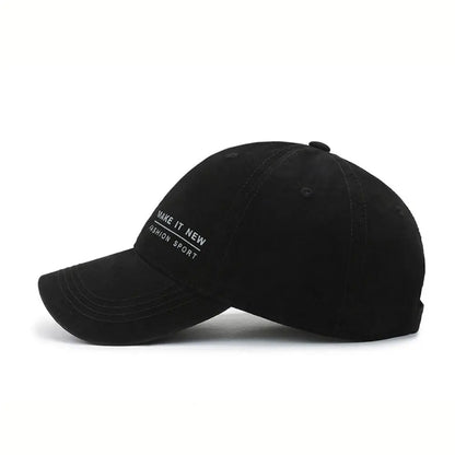 Letter Embroidery Visor Baseball Cap Adjustable Pure Cotton Peaked Cap Casquette For Man Women Unisex