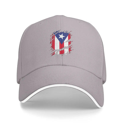 Puerto Rico Flag Print Cap Outdoor Baseball Caps Men's Hats Women's