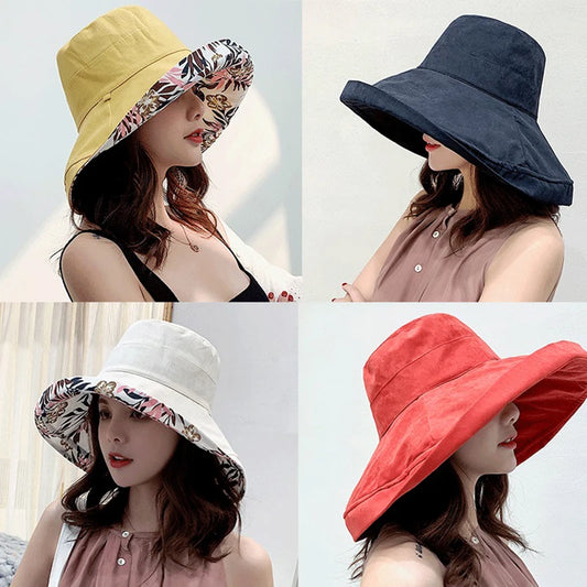 Double-Sided Fisherman Hat Sun Visor Cap