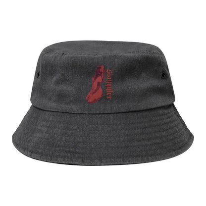 Unisex Distressed Cotton Bucket Hats