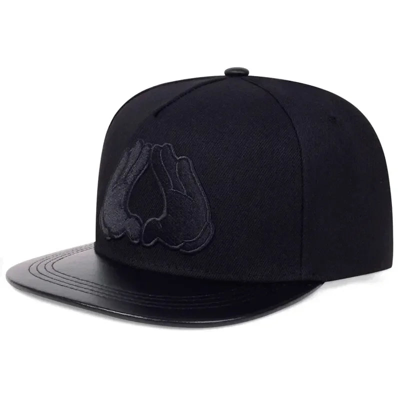 Unisex Hands With Love Embroidery Hip-Hop Hats