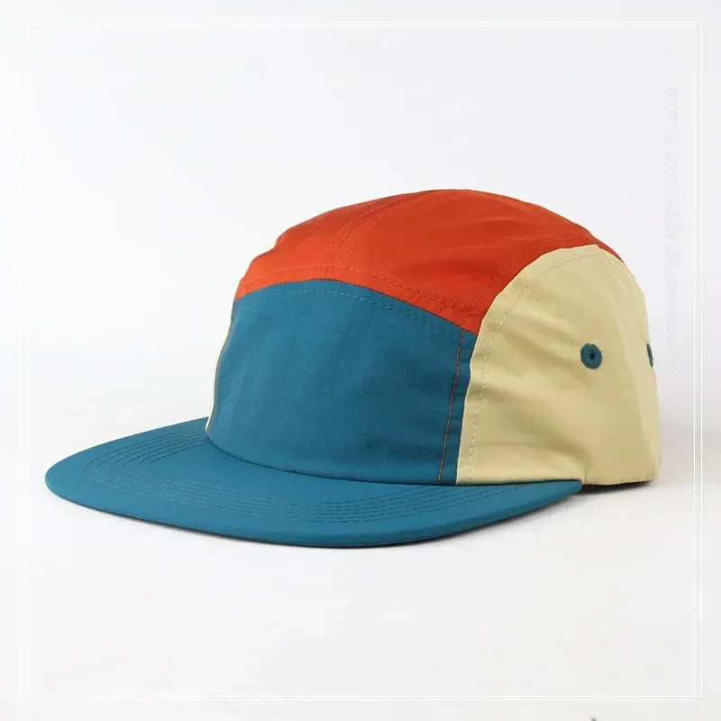 Japanese 5 Panel Color Blocking Baseball Caps