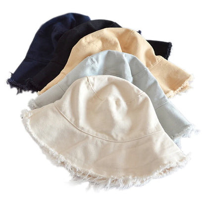 Fashion Women Cotton Bucket Hats Female Summer Autumn