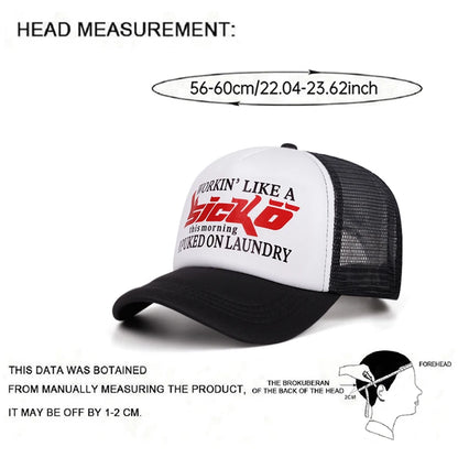 Creative Baseball Hat Sicko Printed Street Hip Hop Skateboarding Hat