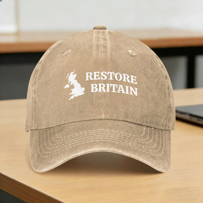 Summer Restore Britain UK Patriot Conservative Graphic Baseball Cap