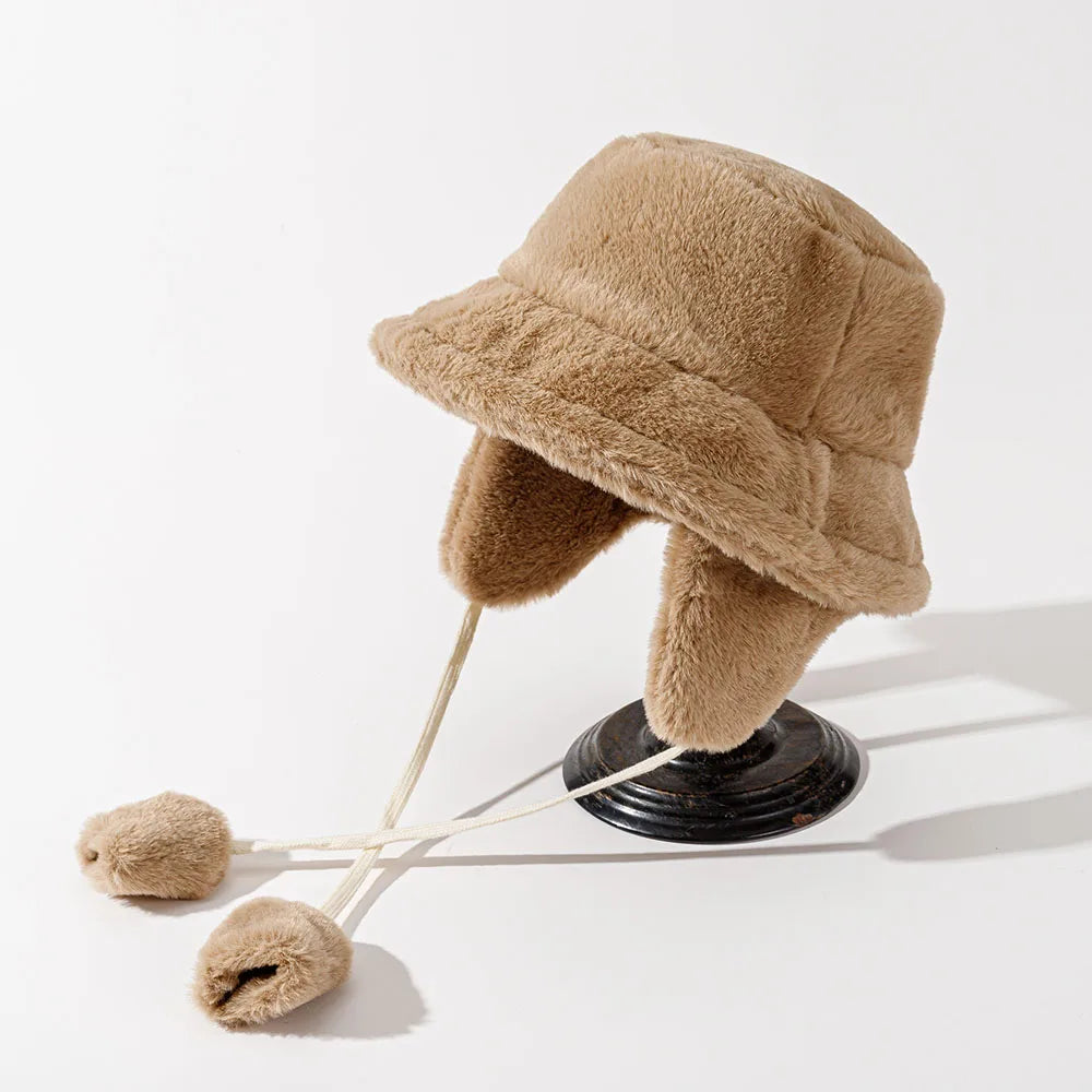 Bomber Winter Warm Bucket Hat Hats For Women Golf Cap