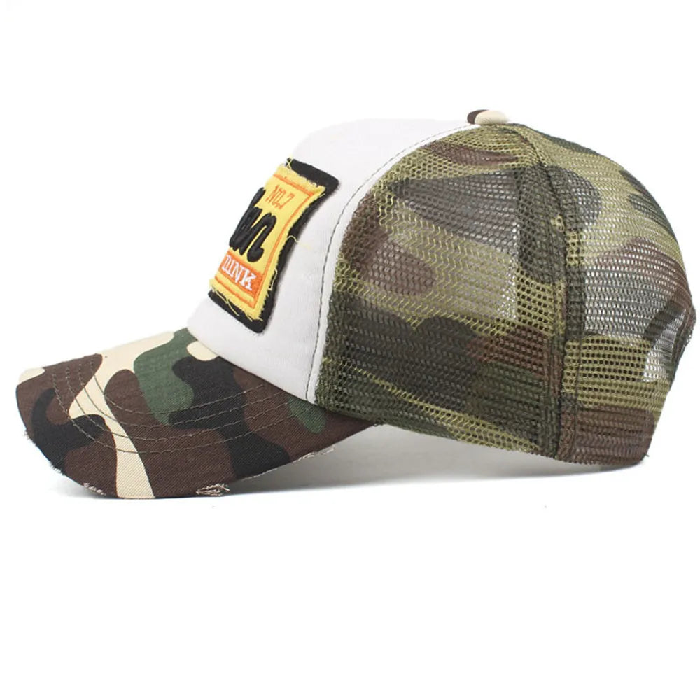 Streetwear Letter Embroidery Mesh Dad Baseball Cap Fashion Snapback
