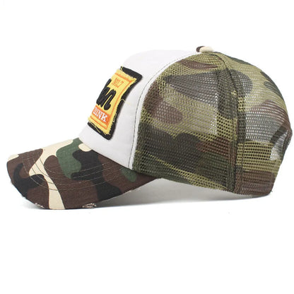 Streetwear Letter Embroidery Mesh Dad Baseball Cap Fashion Snapback