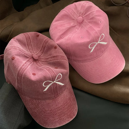 Women Y2K Korean Washed Denim Snapback Hat