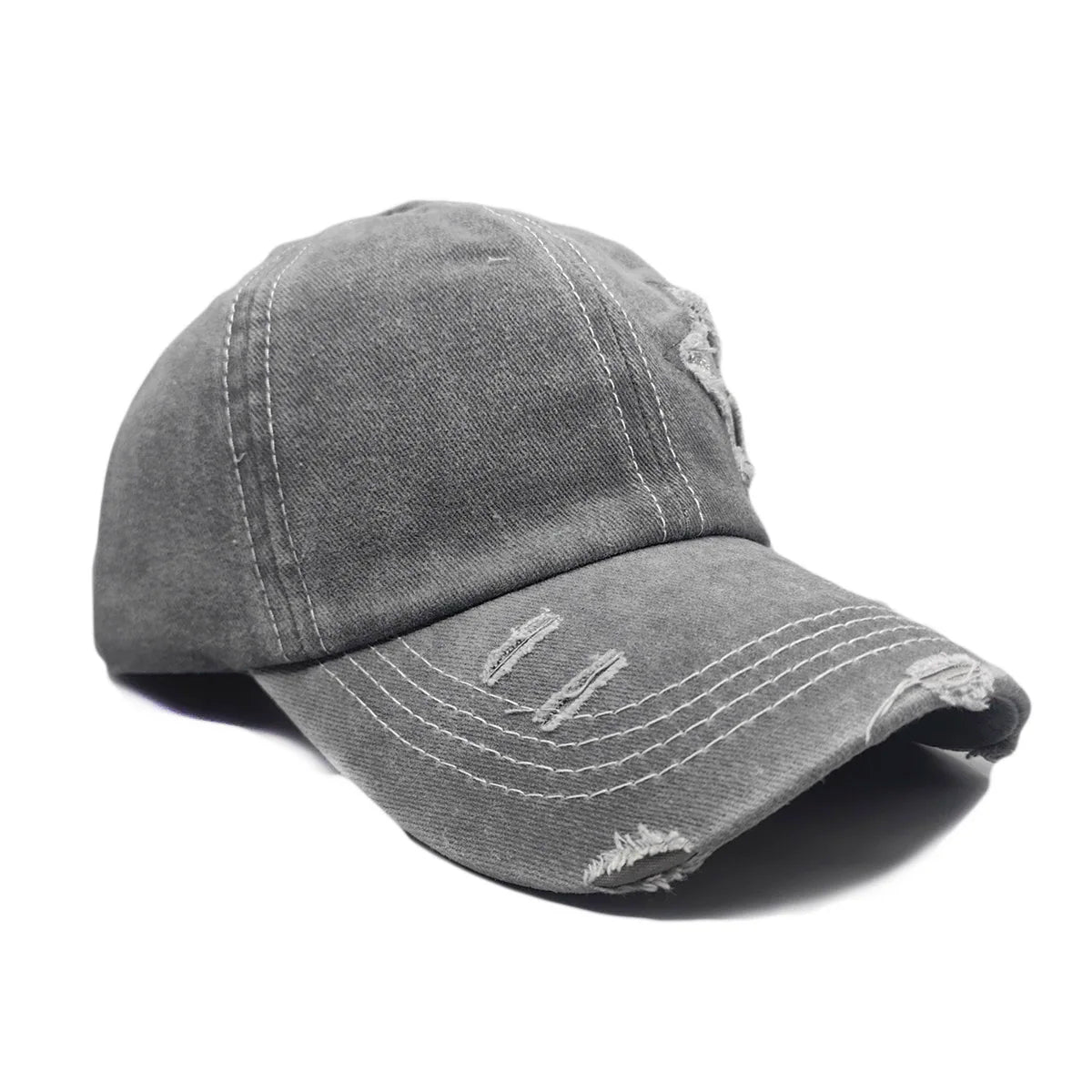 Summer Washed Denim Baseball Cap Casual Outdoor Adult Cotton Star Hat For Men And Women Hats