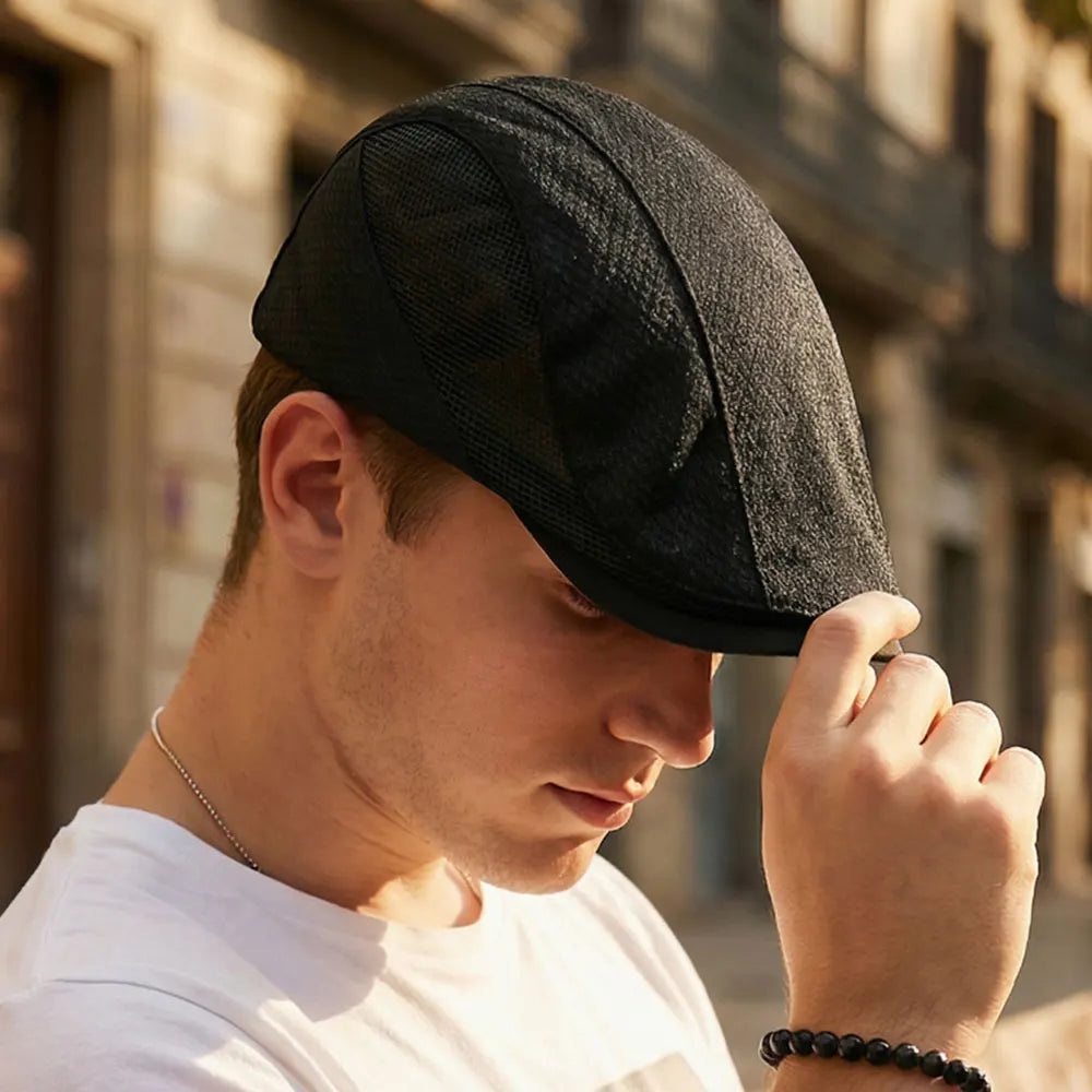 Summer Mesh Breathable Newsboy Caps