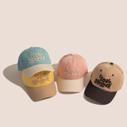 2-7 Years Cute Letter Embroidery Baseball Caps