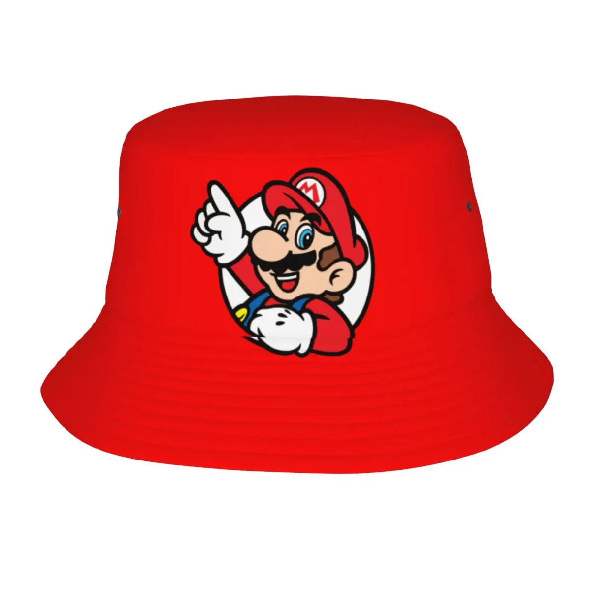 Street Princess Peach Lovely Bucket Hat Girl Outdoor Sports M-Mariod Fisherman Cap