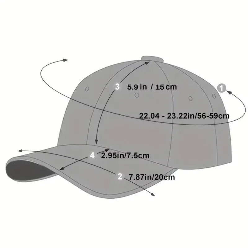 Unisex Embroidered Sunset Baseball Hat, Solid Color Adjustable Outdoor