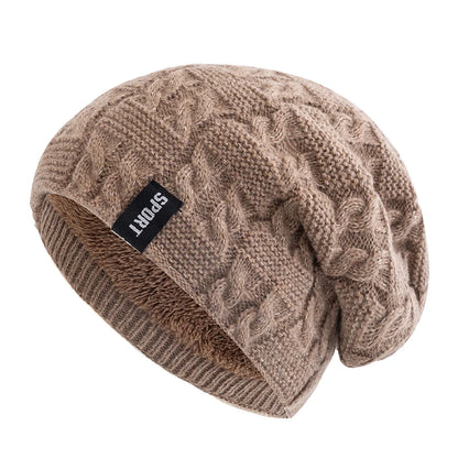 New Women Winter Hats Female Sports Label Casual Beanie Hat
