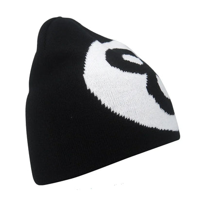 Y2K Letter Knitted Winter Autumn Beanie Cap Men Women