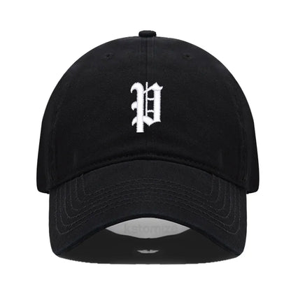 Old English Letter A-Z Embroider Baseball Cap For Men Women