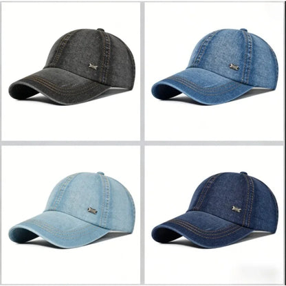 Vintage Denim Baseball Cap Casual Outdoor Sun Hat