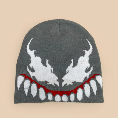 European American Style Jacquard Grimace Knitted Hats
