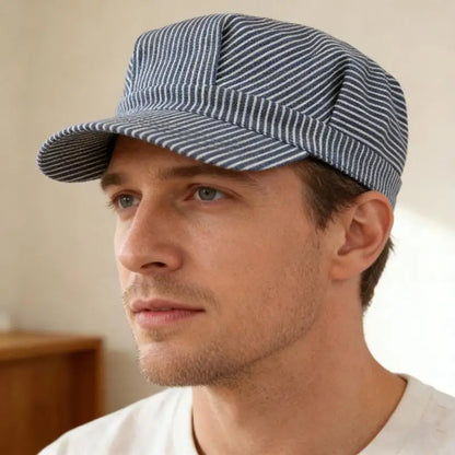 2026 New Premium Stripy Cotton Command Hat For Adult Children