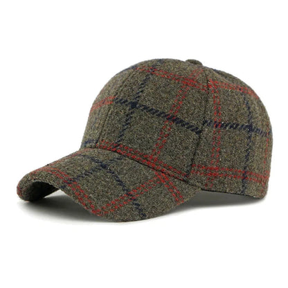 Autumn Winter Polyester Print Warm Casquette Baseball Cap