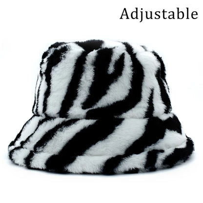 Fashion New Women Bucket Hat Retro Spring Autumn Leopard